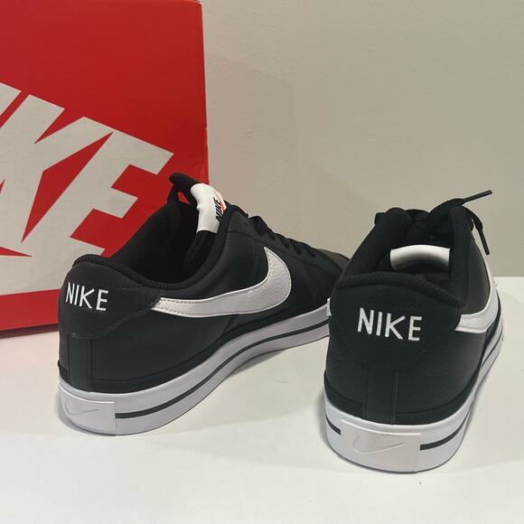 NEW Nike Court Legacy Black White Sneakers Size 13 main image 4
